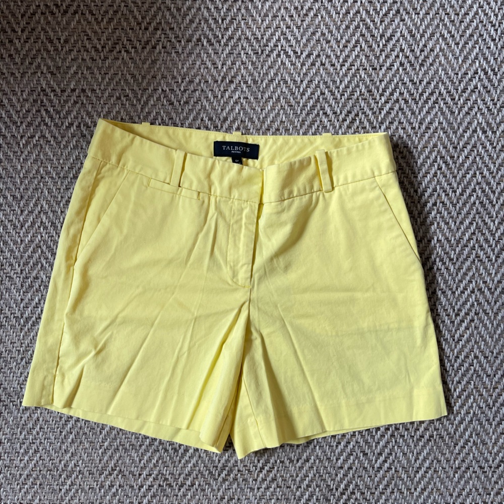 Talbots Yellow Shorts Size 6P